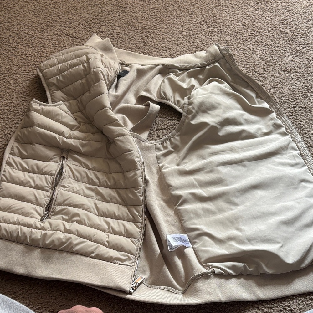 Zara Light Tan Quilted Jacket